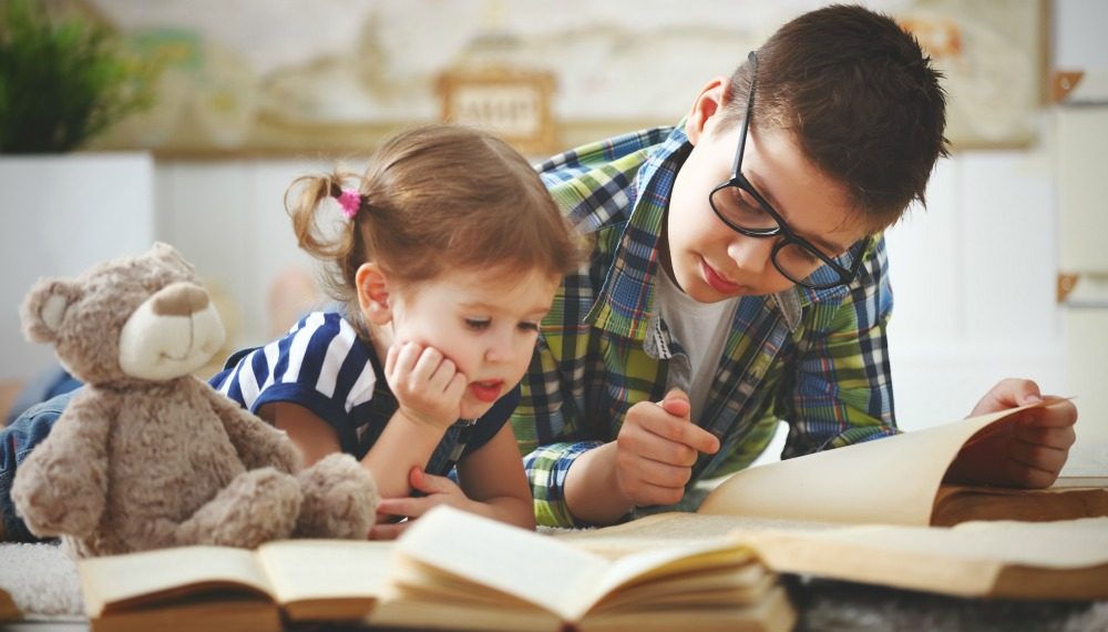 big brother teaches little sister