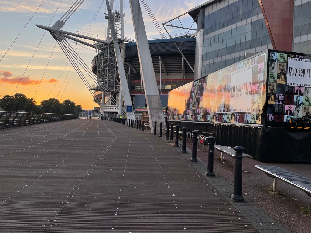 Principality Stadium at Sunset