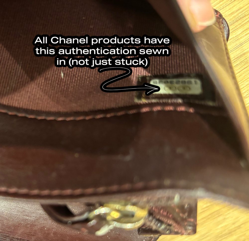 Chanel authentication code